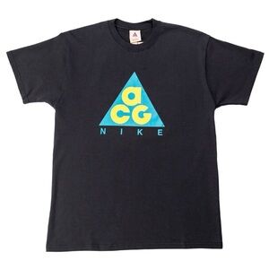 RARE Nike ACG Archive Black Tee with Blue and Yellow Logo